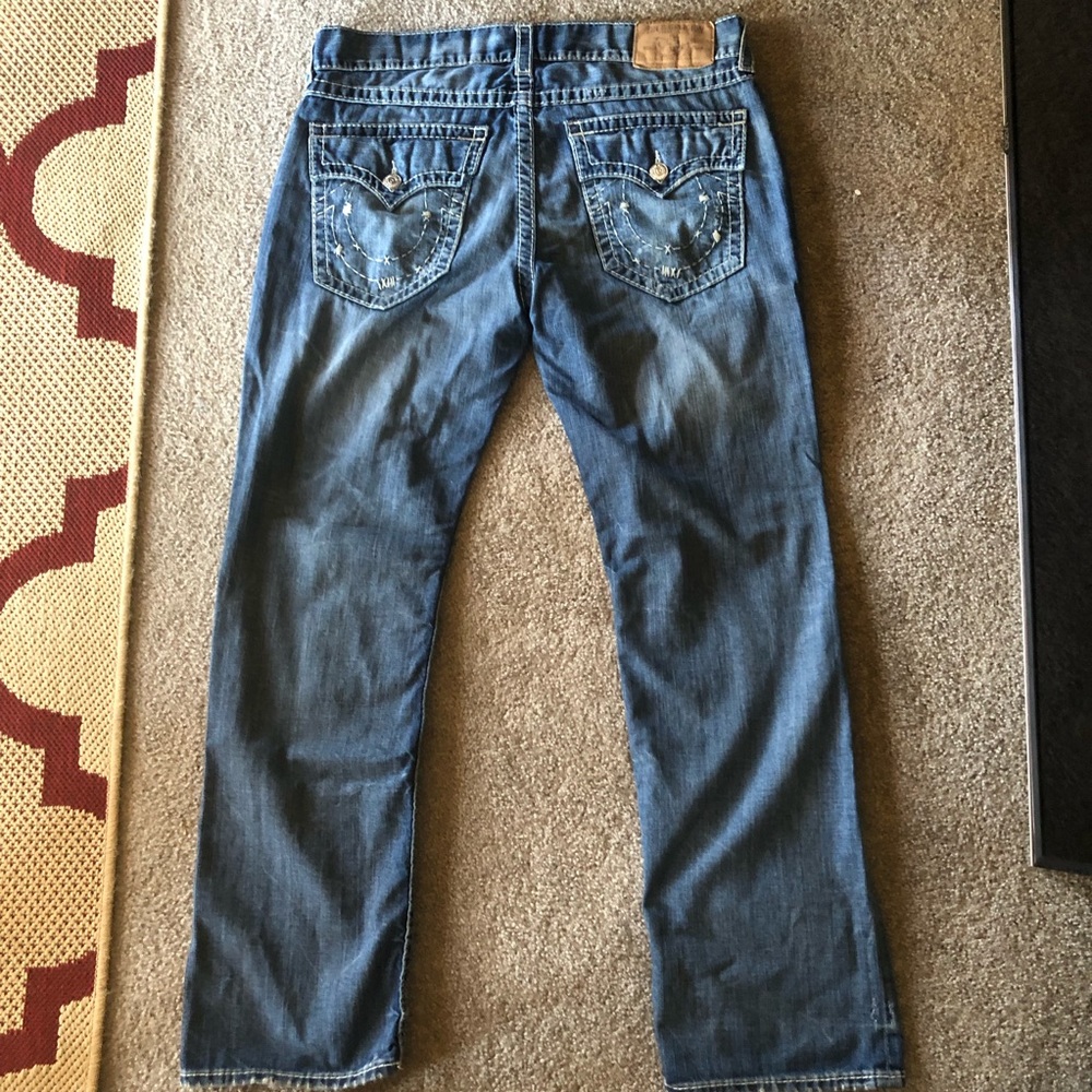 Men’s True Religion Medium Arrow Wash Jeans 38